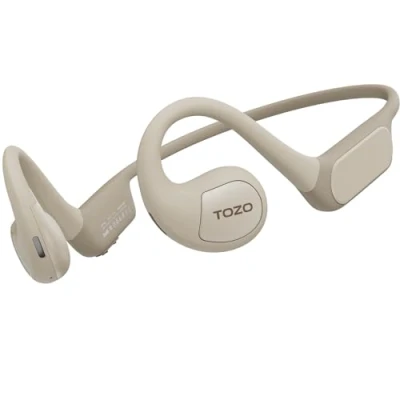 Immagine di TOZO OpenReal Cuffie ad Orecchio Aperto Bluetooth 5.3 Senza Fili a Conduzione D&#039;aria Auricolari con Suono Premium, Dual Mic Riduzione Del Rumore Di Chiamata Per la Corsa
