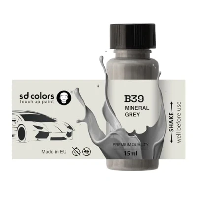 Immagine di SD COLORS Vernice per ritocchi B39, 15 ML, colore grigio minerale B39