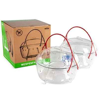 Immagine di AROBA 10 Pezzi Repellente Professionale per Insetti, Diametro di 18cm, Grande ed Efficace, Ecologico e Non tossico, acchiappa intrappola zanzare Mosche, vespe, calabroni