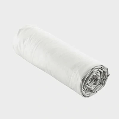 Immagine di douceur d&#039;intérieur, Lenzuolo con angoli elasticizzati (140 x 190 cm) Percaline Bianco, di Cotone