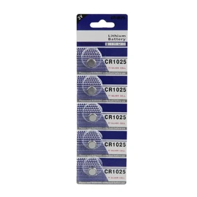 Immagine di CHAKAE Confezione di 5 batterie a bottone CR1025 3 V per orologi Calculators Key Remotes