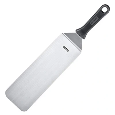 Immagine di Westmark Spatola da grill professionale, Angolata, Flessibile, Compatta, Dimensione lama: 9,5 x 27,5 cm, Lunghezza: 43 Acciaio inox/Plastica, Master Line, Nero/Argento, 13422270