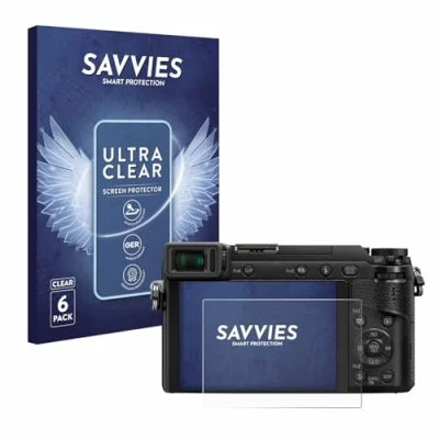Immagine di savvies (6 Pezzi Pellicola Protettiva per Panasonic Lumix DMC GX80 Protezione Schermo Trasparente