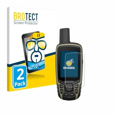 Immagine di brotect Pellicola Protettiva per Garmin GPSMAP 65s Protezione Schermo (2 Pezzi) [Trasparente, Anti Impronte]