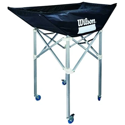 Immagine di Wilson, Pallavolo, Carrello porta palloni pieghevole, Nero, Con ruote, Alluminio, Per un massimo di 24 palle, Indoor, WTH180300