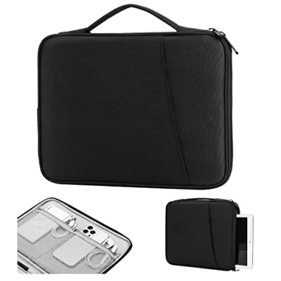 Immagine di TiMOVO 9 11&#039;&#039; Tablet Sleeve Costodia per iPad Air 11&quot; 2024, PRO 2024 2018, 5/4 10.9, 10a Gen. 10.9 2022, 10.2 2021 2019, Galaxy Tab A8 10.5 /S9 2023/S8 11, Nero