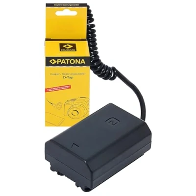 Immagine di PATONA D TAP Dummy Batteria Adattatore VP FZ100 compatibile con Sony NP NPFZ100 Alpha 7 R3 R4 7C 7R 7CR 7S 9 II 9R 9S 6600 6700 A1 A9 A7 III IV FX3 FX30 caricatore alimentatore
