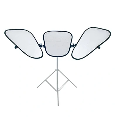 Immagine di Manfrotto LL LR2933SW Triflector MkII con Pannelli Bifacciali, Argento/Bianco