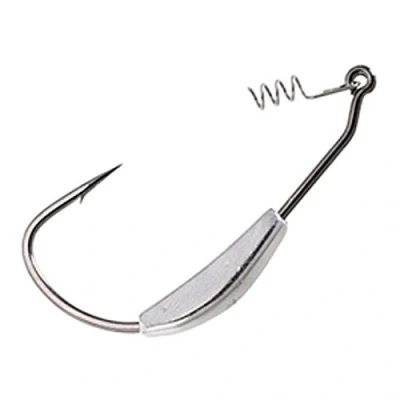 Immagine di Gamakatsu Weighted Superline Spring Lock 4 ganci offset per pesca spinning, larghi esche in gomma, da pesca, dimensioni e peso: 4/0/3,50 g