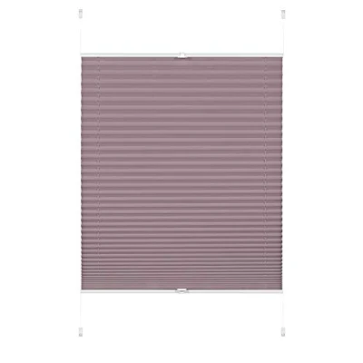 Immagine di Gardinia EASYFIX Tenda plissettata Greta, avvolgibile opaca, Parti di montaggio incluse, Madreperla, 80 x 220 cm (LxH)