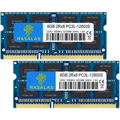 Immagine di 16GB (2x8GB) DDR3L 1600MHz Sodimm 2Rx8 PC3L 12800S 8 G DDR3 portatile RAM PC3 12800 Notebook 1.35V 204 Pin 1600 Memoria CL11 Kit