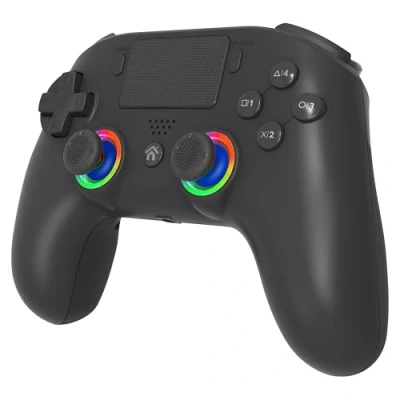 Immagine di Subsonic Controller wireless per PS5 con pagaie e LED programmabili, vibrazione funzione touch Nero