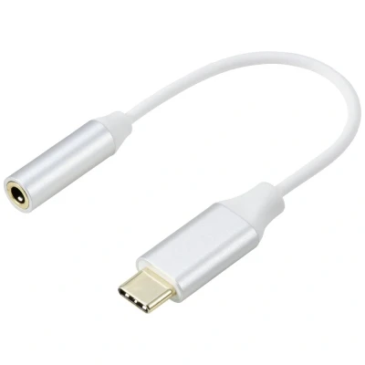 Immagine di Renkforce USB C®, Audio Cavo [1x C® 1x Audio, stereo (Jack 3.5 mm)] 0.1 m Bianco