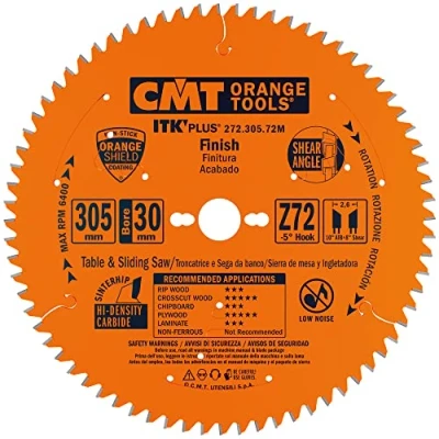 Immagine di CMT LAMA CIRCOLARE (ULTRA ITK) HW 305X2.6/1.8X30 Z72 ATB NEG