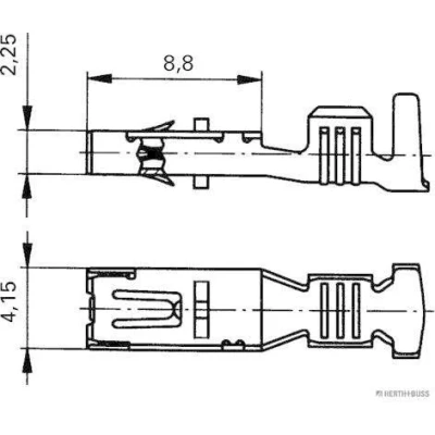 Immagine di HERTH+BUSS ELPARTS 50253230 Connettore a crimpatura