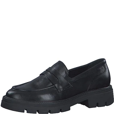 Immagine di MARCO TOZZI Mocassini Donna con Zeppa in Pelle Classici, Black, 40 EU