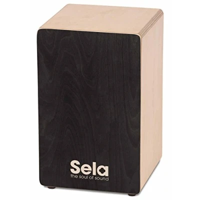 Immagine di Sela SE 118 Primera Black Cajon per Principianti e Giocatori Esperti con Snare System Regolabile, Corpo in Betulla di Alta Qualità