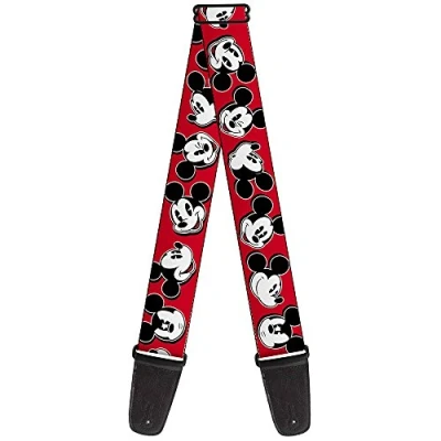 Immagine di buckle down tracolla per chitarra 34 60&quot; Mickey Mouse Expressions Red/Black/White