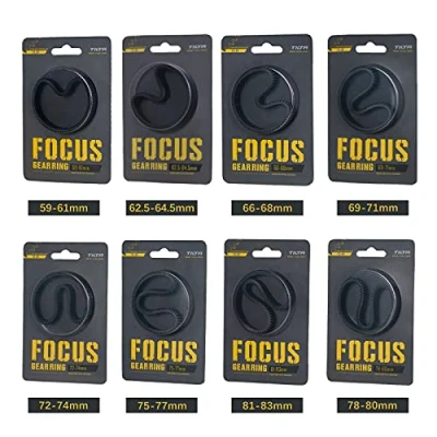 Immagine di Tilta Anello di messa a fuoco senza cuciture (8 pezzi), rotazione 360 per Mini Follow Focus Nucleus Nano DSLR 0.8 Mod Ingranaggio standard Accessori obiettivi TA FGR SET8