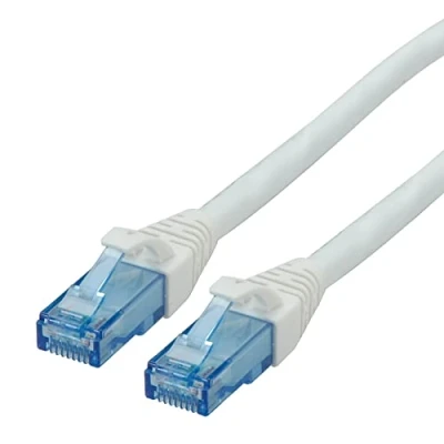 Immagine di Roline 21.15.2767 RJ45 cavo di rete, patch CAT 6A U/UTP 10.00 m Bianco non schermato, Privo alogeni, Ritardante fiamma 1 pz.