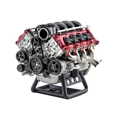 Immagine di Lumivive Mini modello v8 funziona, MAD RC simulazione dinamica motore IC fai da te per AX90104 SCX10Ⅱ Capra VS4 10 Pro/Ultra auto KIT versione