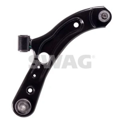 Immagine di SWAG 70 10 7908 Braccio oscillante, Sospensione ruota con supporto/cuscinetto Dx, Assale anteriore Dx trasversale oscillante Lamiera d&#039;acciaio