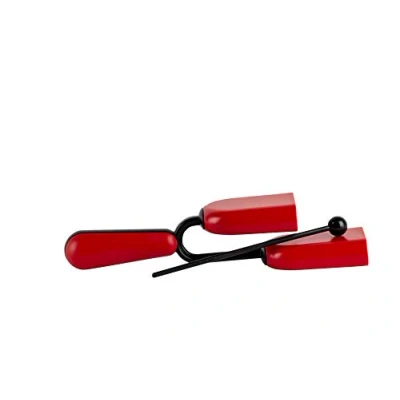 Immagine di Halilit Hi Lo Agogo Bell. High end Hand Percussion Musical Instrument. Percussionists of All Levels. Teens &amp; Adults. Sturdy Built to Last (Red)