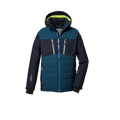 Immagine di killtec Bambini e ragazzi Giacca da sci/giacca funzionale con cappuccio paraneve chiusura a cerniera KSW 385 BYS SKI JCKT, dunkelnavy, 140, 42242 000