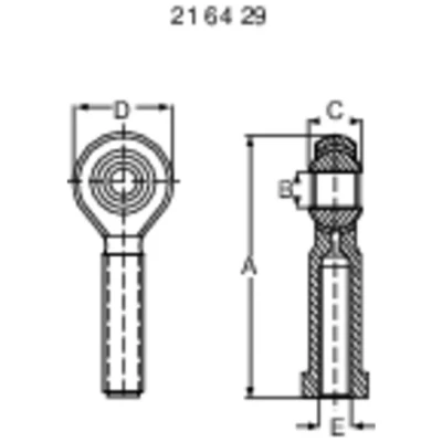 Immagine di Modelcraft Acciaio Testa sferica con filettatura interna M8 1 pz.
