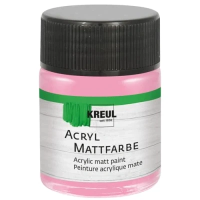 Immagine di Kreul 75513 Vernice acrilica Opaca, Lampone in Barattolo da 50 ml, a Base d&#039;Acqua dalla Copertura cremosa, ad Asciugatura Rapida, Adatta Molte superfici Diverse, Raspberry