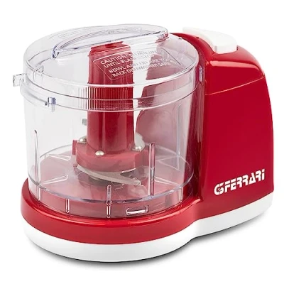 Immagine di G3 Ferrari G20155 Tritatutto Realmix 2, 150 W, Capacità 350 ml, Funzione Pulse, Lame INOX, Doppia sicurezza, Bianco/Rosso