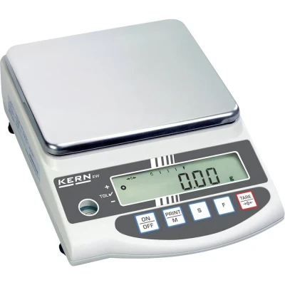 Immagine di Kern EW 2200 2NM Bilancia di precisione Portata max. 2.2 kg Risoluzione 0.01 g rete elettrica, a batteria ricaricabile Argento