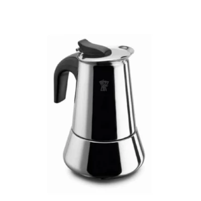Immagine di Pezzetti Moka 4 Tazze Induzione Steelexpress Caffettiera, Acciaio Inossidabile, Argento