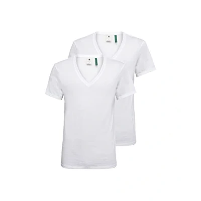 Immagine di G Star BASE Heather 2PACK Tshirt basic, Uomo, Taglia: XS, White solid