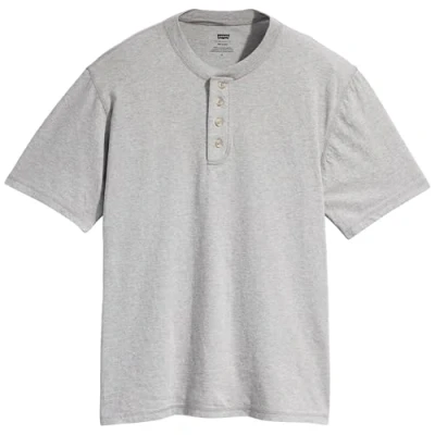 Immagine di Levi&#039;s Button Henley Tshirt basic, Uomo, Taglia: Large, Mid tone grey heather