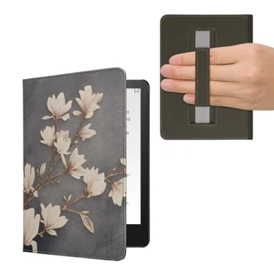 Immagine di kwmobile Cover per Kindle Paperwhite Custodia 6,8 Pollici 11 Generazione 2021 Copertina eReader eBook Reader Case Magnolie