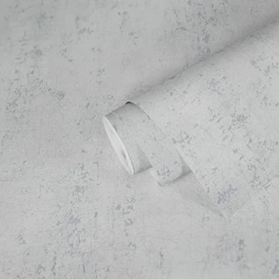 Immagine di A.S. Création Greyvolution 378401 37840 1 Carta da parati in tessuto non tessuto, effetto cemento, 10,05 m x 0,53 m, grigio chiaro