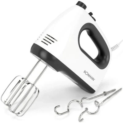 Immagine di Mixer mixer, 5 livelli di marcia, potente motore da 400 w, livello turbo, pulsante espulsione, BOMANN HM6054CB