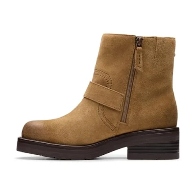 Immagine di Clarks Rebelle Buckle, Stivali alla Moda Donna, Walnut Suede, 40 EU
