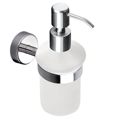 Immagine di Kapitan Dispenser per Sapone, 18/10 Acciaio Inossidabile, Dosasapone, Montaggio a Parete, 100% Resistente alla Corrosione, Fabbricato in EU, 20 Anni di Garanzia