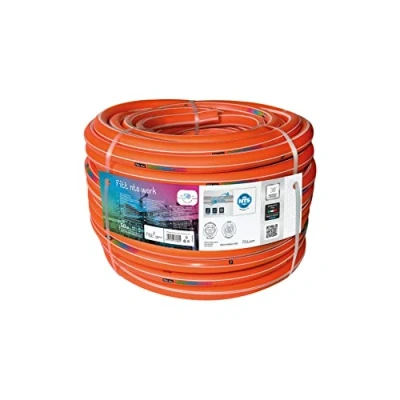 Immagine di FITT NTS WORK 3/4&quot; (19mm) 50m, Tubo ad alta visibilità per passaggio acqua in Cantieri Edili, Robusto e Flessibile a temperature rigide. Professionale