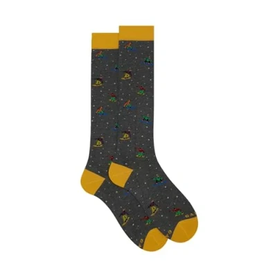 Immagine di Gallo LONG WITH Snowboard Motif Calzettoni, Uomo, Taglia: One Size, Ferro