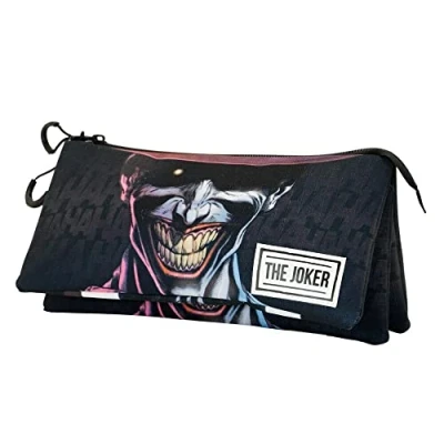 Immagine di Karactermania Joker Crazy Triple Large Astuccio per bambini, Taglia: One Size, Black