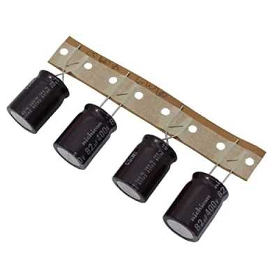 Immagine di 5x Condensatore elettrolitico Radiale 82µF 400V 105C UCS2G820MHD1TN d18x25mm 82uF