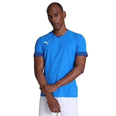 Immagine di Puma Teamfinal Fussball Tshirt basic, Uomo, Taglia: Medium, Electricbluelemonade/limoges