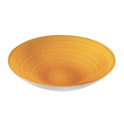 Immagine di Guzzini Twist, Centrotavola/Fruttiera in Materiale Riciclato Giallo, Ø 37 X h8,5 cm 4600 cc 108700151