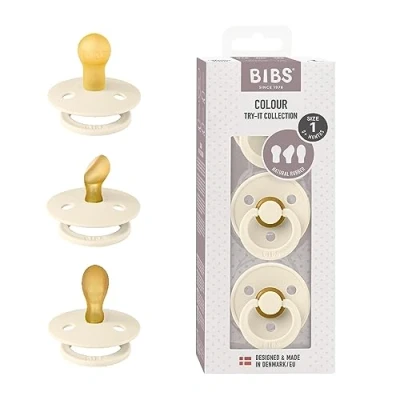 Immagine di Pack 3 Pezzi BIBS Try it Collection Ivory