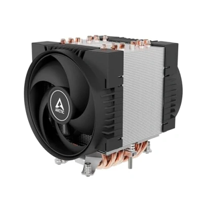 Immagine di ARCTIC Freezer 4U SP5 Dissipatore di CPU per server for AMD SP5, &amp; UP, EPYC, 2 ventole da 120 mm, 3003300 rpm, Connettore PWM a 4 pin, 10 heatpipes, LGA6096