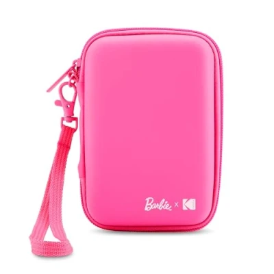 Immagine di Barbie x Kodak Custodia EVA con Tracolla Rimovibile e Tasca Interna in Rete Compatibile Stampante Fotografica Printomatic o Step Slim, Rosa (Solo Custodia)
