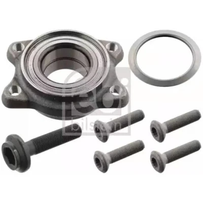 Immagine di FEBI BILSTEIN 101139 kit Cuscinetto ruota Assale posteriore con bulloni/viti 82 a sfere obliquo AUDI: A4 B6 Avant, B7 Avant